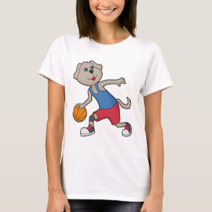 Dog Basketball-Spieler Basketball T-Shirt