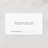 Dog Bath and Grooming Tools Terminkarte (Rückseite)