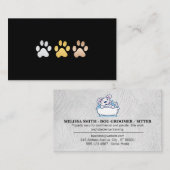 Dog Bath Icon Visitenkarte (Vorne/Hinten)
