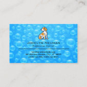 Dog Bath-Reinigung | Grooming Soap Blasen Visitenkarte (Rückseite)