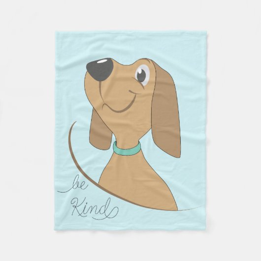 Dog-be Kind Fleece Blanket (Vorderseite)