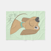 Dog-be Kind Fleece Blanket (Vorderseite (Horizontal))