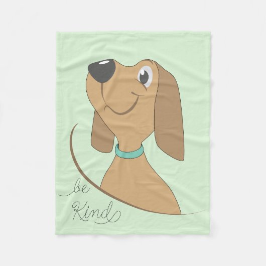 Dog-be Kind Fleece Blanket (Vorderseite)