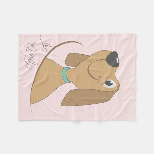 Dog-be Kind Fleece Blanket (Vorderseite (Horizontal))