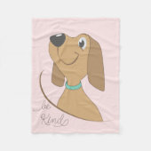 Dog-be Kind Fleece Blanket (Vorderseite)