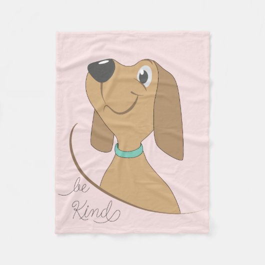 Dog-be Kind Fleece Blanket (Vorderseite)