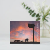 Dog Beach bei Sunset - Long Beach, Kalifornien Postkarte (Stehend Vorderseite)