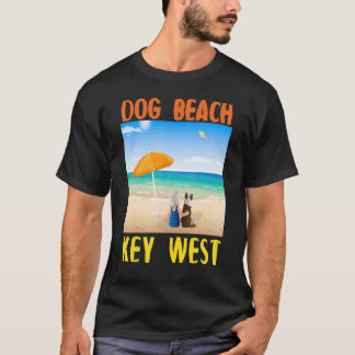Dog Beach Key West Florida Schlüssel Niedliches Hu T-Shirt