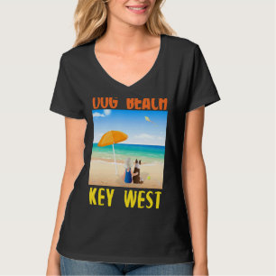 Dog Beach Key West Florida Schlüssel Niedliches Hu T-Shirt