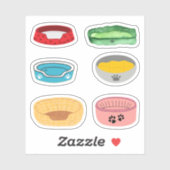 Dog Bed Stickers Aufkleber (Blatt)