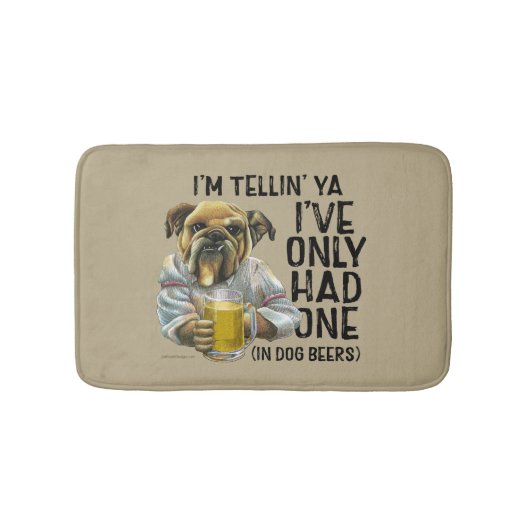 Dog Beers Bath Mat Badematte (Vorderseite)
