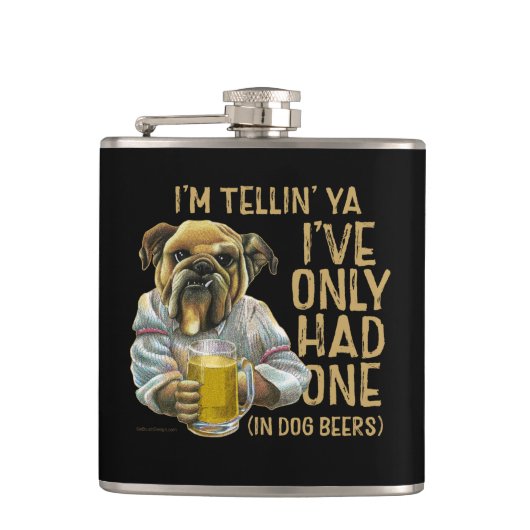 Dog Beers Flask Flachmann (Vorderseite)