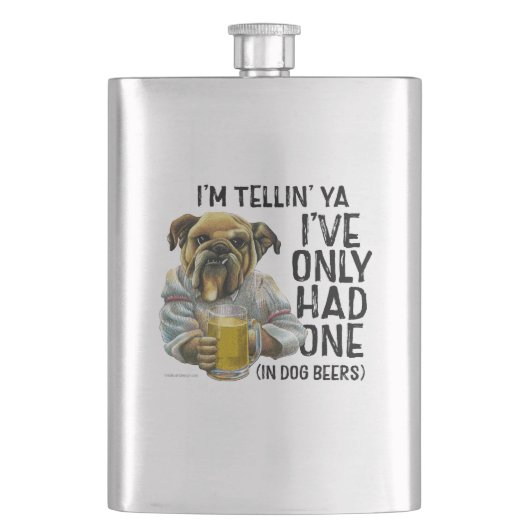 Dog Beers Flask Flachmann (Vorderseite)