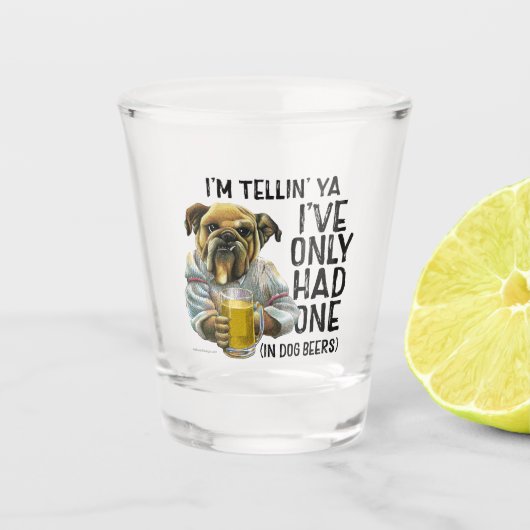Dog Beers Shot Glass Schnapsglas (Vorderseite)