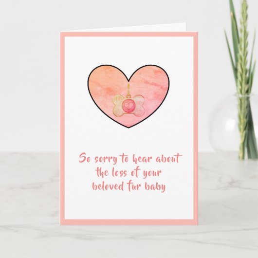 Dog-Beileid-Karte von dalDesignNZ Karte (Vorderseite)