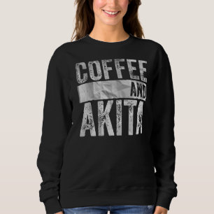 Dog Bekleidung Haustierkaffee und Akita Sweatshirt