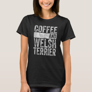 Dog Bekleidung Haustierkaffee und walisische Terra T-Shirt