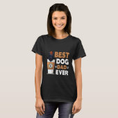 Dog    Best Dog Dad Ever T-Shirt (Vorne ganz)