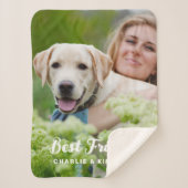 Dog Best Friends Personalisiertes Pet-Foto Sherpadecke (Vorderseite)