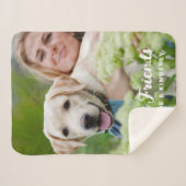 Dog Best Friends Personalisiertes Pet-Foto Sherpadecke (Vorderseite (Horizontal))