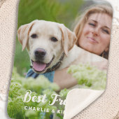 Dog Best Friends Personalisiertes Pet-Foto Sherpadecke