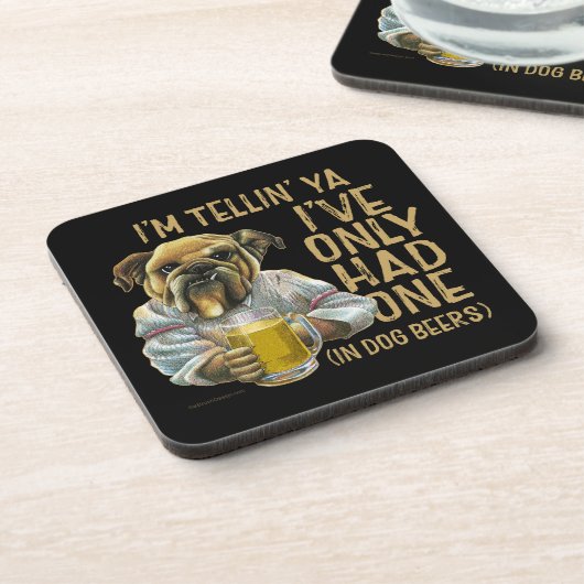 Dog Beverage Coaster Getränkeuntersetzer (Linke Seite)