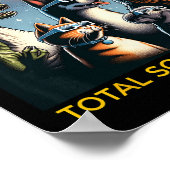 Dog Bigfoot Eclipse Gles Total Solar Eclipse 2024 Poster (Ecke)