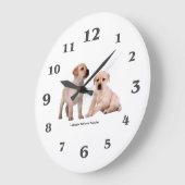 Dog-Bild für große Rund-um-die-Uhr Große Wanduhr (Winkel)
