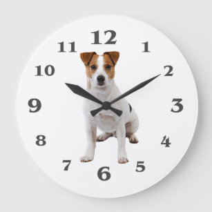 Dog-Bild für runde (große) Wall-Uhr Große Wanduhr