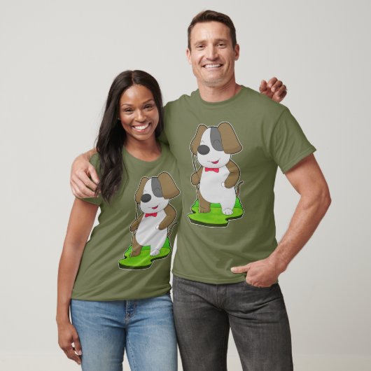 Dog Billiard Queue T-Shirt (Unisex)