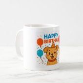 Dog Birthday Gift for Dog Lovers Kaffeetasse (Vorderseite Links)