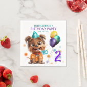Dog Birthday Party Serviette (Beispiel)