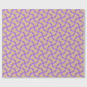 Dog Biscuit Knochen Muster Lila Geschenkpapier (Flach)