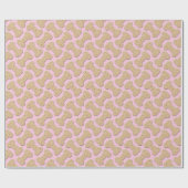 Dog Biscuit Knochen Muster rosa Geschenkpapier (Flach)