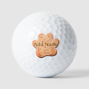 Dog Biscuit Pawprint und Knochenkunst Golfball