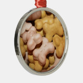 Dog Biscuits Silbernes Ornament (Rechts)