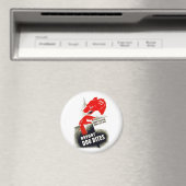 Dog Bites melden Magnet (In Situ (Geschirrspüler))