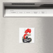 Dog Bites melden Magnet (In Situ (Geschirrspüler))