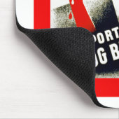 Dog Bites melden Mousepad (Ecke)