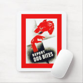 Dog Bites melden Mousepad (Mit Mouse)