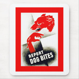 Dog Bites melden Mousepad