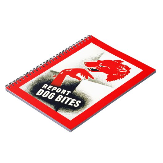 Dog Bites melden Notizblock (Linke Seite)