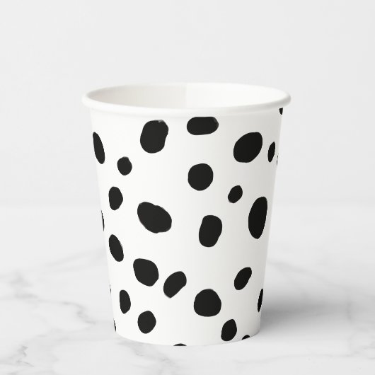 Dog Black Spot Dalmatiner Geburtstag Pappbecher (Links)