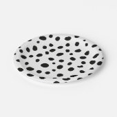 Dog Black Spot Dalmatiner Geburtstag Pappteller (Schrägansicht)