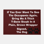 Dog Blackmail Doormat Fußmatte (Vorderseite)
