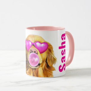 Dog-Blasen-Blase Füge Deinen Namen hinzu Tasse