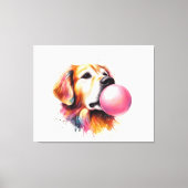 Dog-Blasen-Blase Leinwanddruck (Vorderseite)