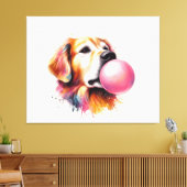 Dog-Blasen-Blase Leinwanddruck (Insitu (Wohnzimmer))