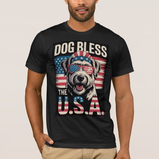 Dog Bless, USA-T - Shirt (Vorderseite)