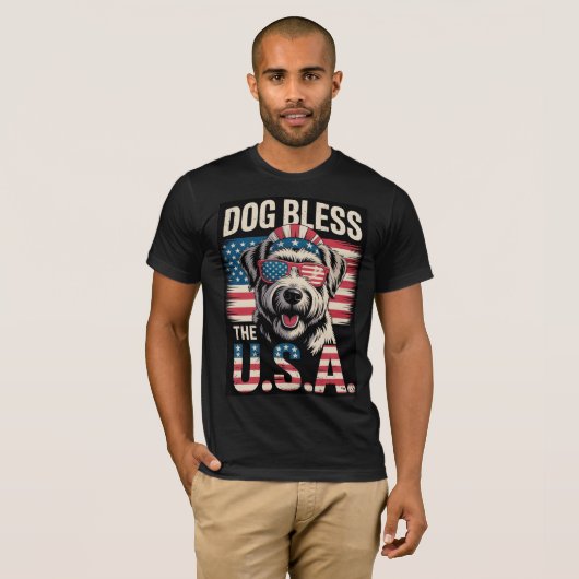 Dog Bless, USA-T - Shirt (Vorne ganz)